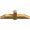 Ekena Millwork Eugene Rough Sawn Timber Gable Bracket, Western Red Cedar, 36"W x 10"H x 4"D x 4"F, 7/12 Pitch GBW036X10X0404EUG00RWR - alternate 2